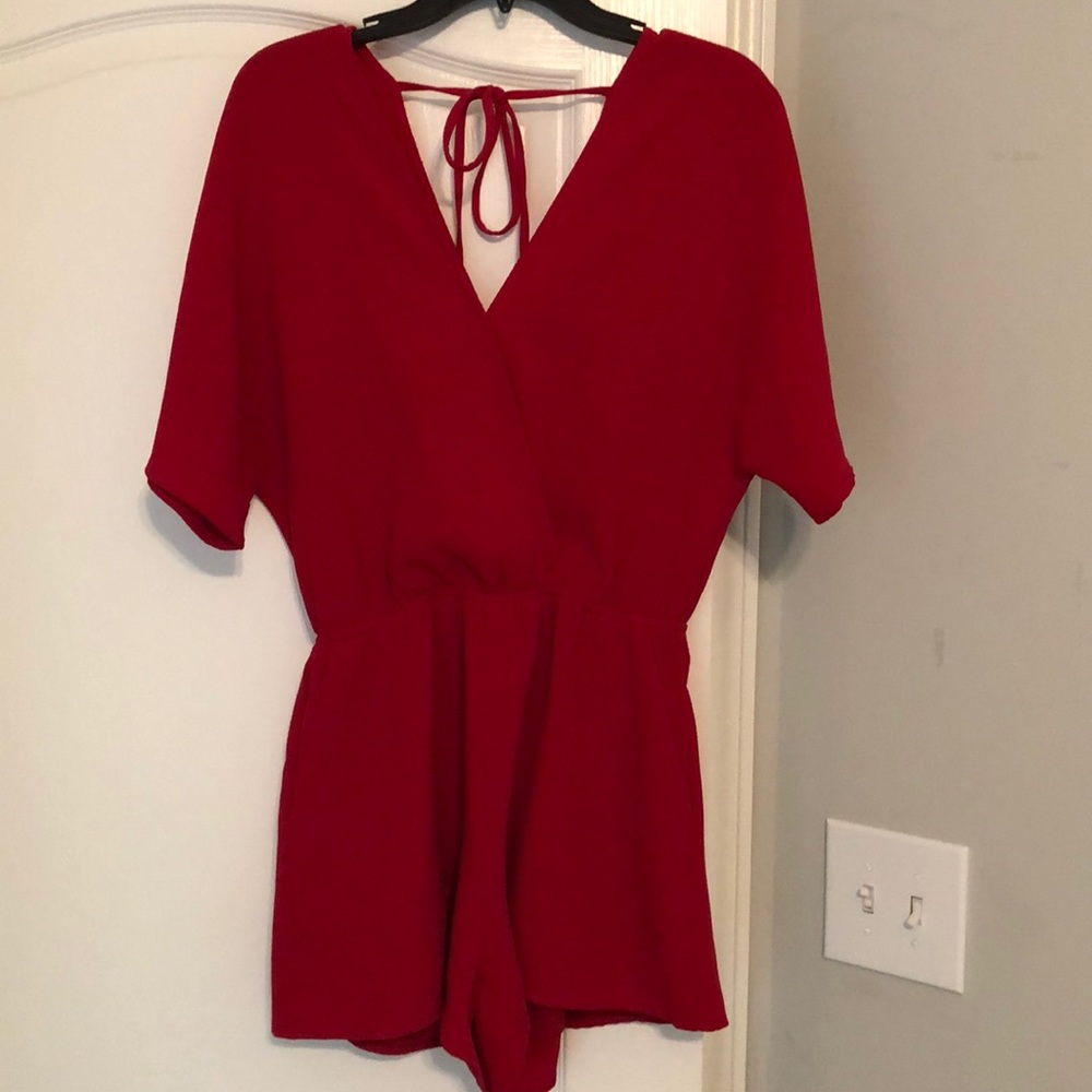 Gorgeous red romper!!